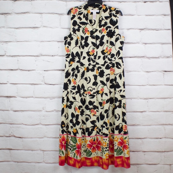 Prohecy Dresses & Skirts - Prophecy Button Down Floral Tank Dress Size 14